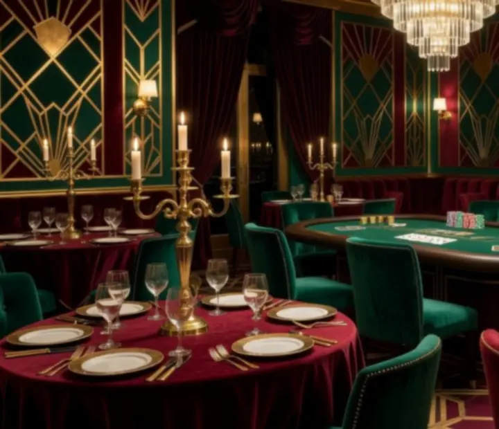 Restauracja i salon kart Wonderstar s. r. o. w wieczornym oświetleniu